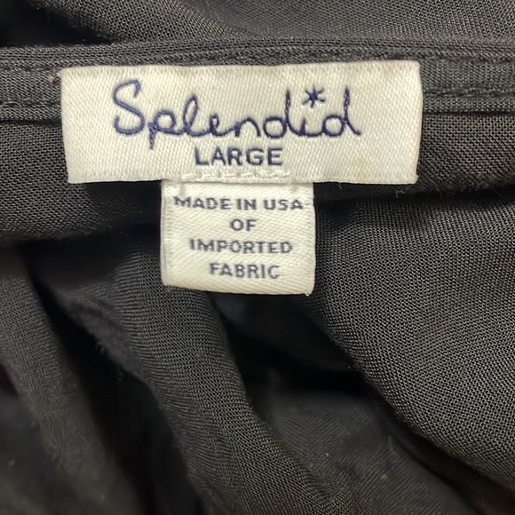 EUC SPLENDID Long-Sleeve Jumpsuit Drawstring Waist cropped leg Women’s L - Picture 9 of 12